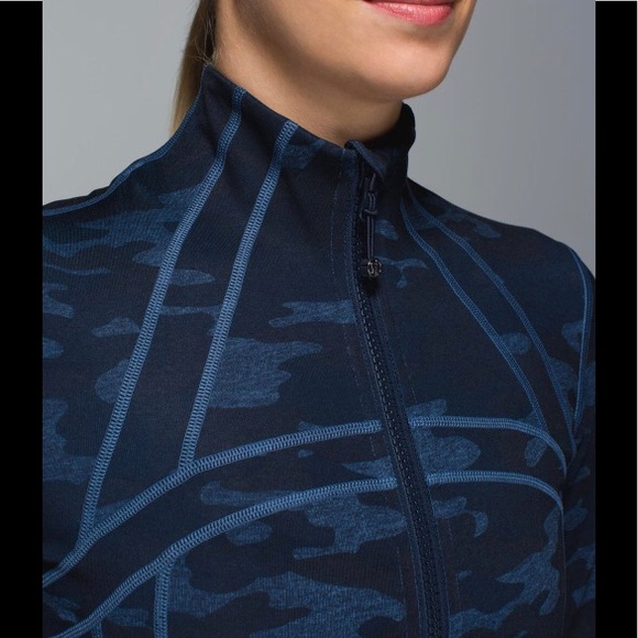 LN!🍒LULULEMON CAMO DEFINE JACKET sz 10 Heathered Lotus BLUE Oil Slick ~ HTF!! - Picture 7 of 7